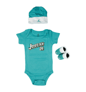 Jordan Baby Clothes 3 piece Set Teal Jordan 23 Size 0 6 Months