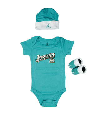 Jordan Baby Clothes 3 piece Set Teal Jordan 23 Size 0 6 Months