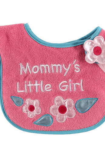 Luvable Friends Animal Applique Side Closure Baby Bib