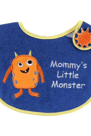 Luvable Friends Animal Applique Side Closure Baby Bib