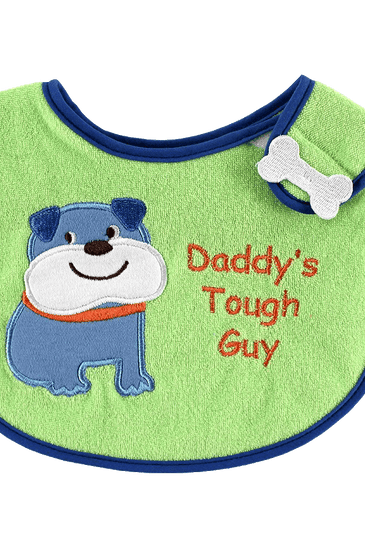 Luvable Friends Animal Applique Side Closure Baby Bib