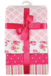 Luvable Friends Flannel Receiving Blankets, Balloons, 4 Count