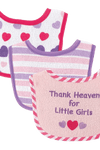 Luvable Friends I Love Mommy and Daddy Baby Bibs, Blue Daddy, 3 Count