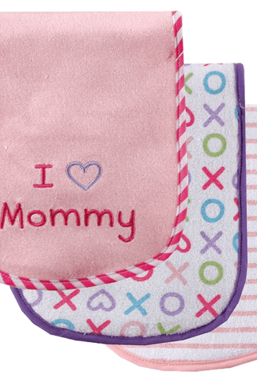 Luvable Friends Safari Themed Burp Cloths 3 Pack