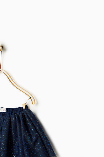 Shiny Polka Dot Tulle Skirt